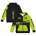 Mens Custom Active Zipped Polyester Hoodie