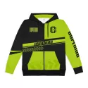 Mens Custom Active Zipped Polyester Hoodie