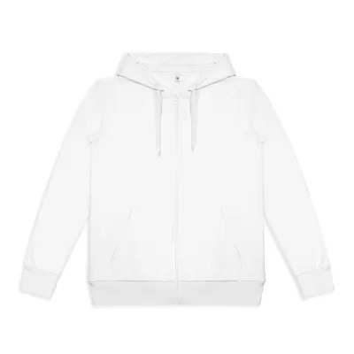 Mens Custom Active Zipped Polyester Hoodie