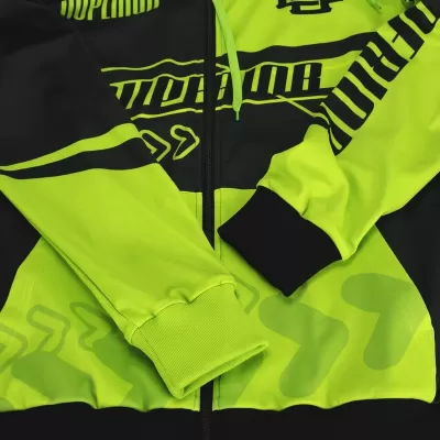 Mens Custom Active Zipped Polyester Hoodie