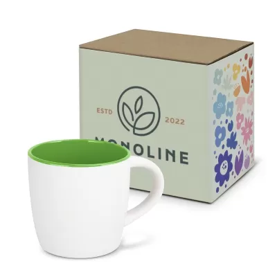 branded Mocha 330ml Two-Tone Ceramic Coffee Mug, from our range of promotional Coffee Mugs