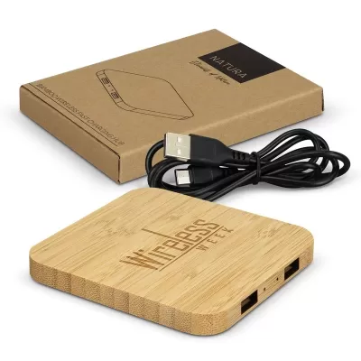 NATURA 15W Bamboo Wireless Charging Hub