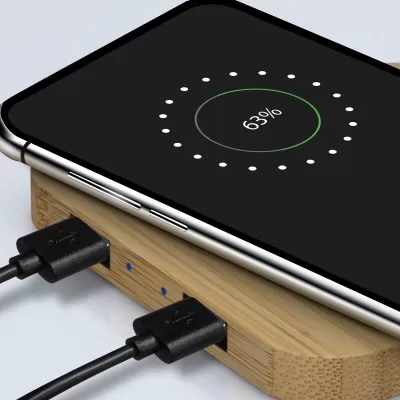 NATURA 15W Bamboo Wireless Charging Hub