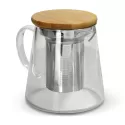 NATURA Azzurra 460ml Glass Teapot with Bamboo Lid