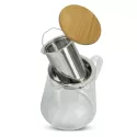 NATURA Azzurra 460ml Glass Teapot with Bamboo Lid