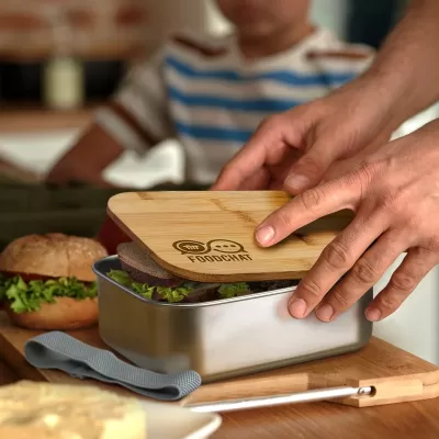 NATURA Bamboo Lid Stainless Steel Lunch Box