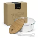 NATURA Iris Bamboo Lid Glass Food Container