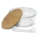 NATURA Iris Bamboo Lid Glass Food Container