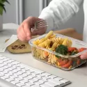 NATURA Iris Bamboo Lid Glass Lunch Box