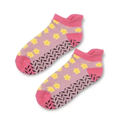 Nero Cotton Ankle Grip Socks