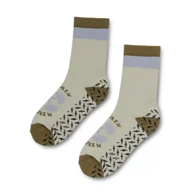 Nero Cotton Crew Grip Socks