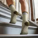 Nero Cotton Crew Grip Socks