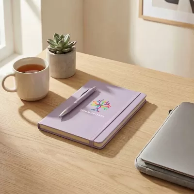 Omega A5 PU Notebook and Pen Gift Set