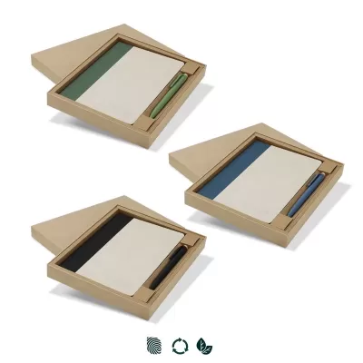 Paulo Paper Notebook and Pen Gift Set