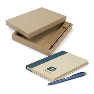 Paulo Paper Notebook and Pen Gift Set