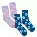 Pixel 2 Piece Knitted Bamboo Crew Socks Set