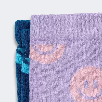 Pixel 2 Piece Knitted Bamboo Crew Socks Set