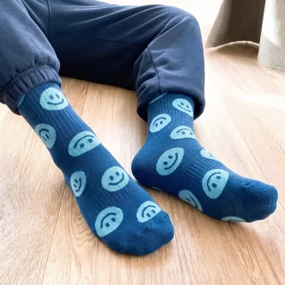 Pixel 2 Piece Knitted Bamboo Crew Socks Set