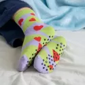 Pixel Knitted Bamboo Grip Socks