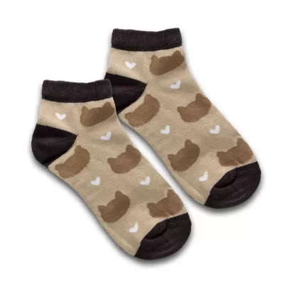 Pixel Knitted Cotton Ankle Socks
