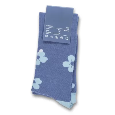Pixel Knitted Cotton Knee-High Socks
