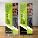 Premium 85 x 220cm Polyester Pull Up Banner