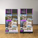 branded Premium SC Approved 85 x 140cm Polyester Pull Up Banner, from our range of promotional Flags and Banners