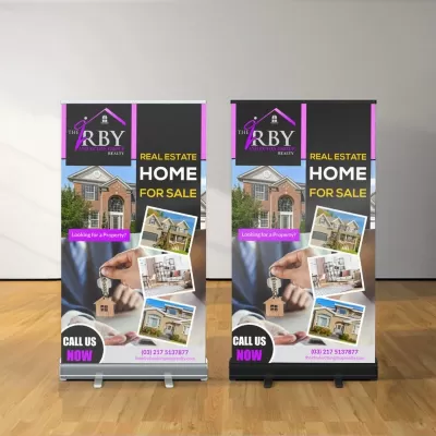 branded Premium SC Approved 85 x 140cm Polyester Pull Up Banner, from our range of promotional Flags and Banners