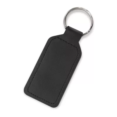 Prince Rectangle Leather Keyring