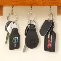 Prince Round Leather Keyring