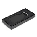 Prince Square Leather Keyring