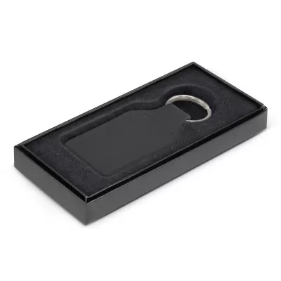 Prince Square Leather Keyring