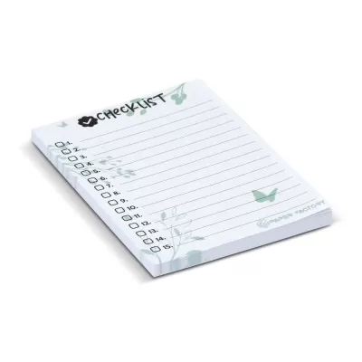 Recycled 100 x 75mm 50 Sheet Sticky Notepad
