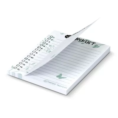 Recycled 100 x 75mm 50 Sheet Sticky Notepad