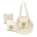 Small 3L Cotton Mesh Foldaway Tote Bag