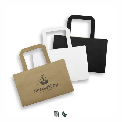 Small Landscape 180gsm Flat Handle Paper Bag