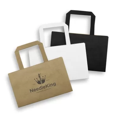Small Landscape 180gsm Flat Handle Paper Bag