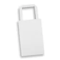 Small Portrait 180gsm Flat Handle Paper Bag