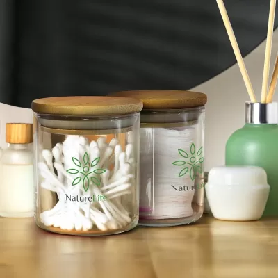 Small Round Borosilicate Storage Canister