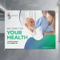 Straight Stretch Small Polyester Media Wall