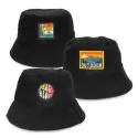 branded Terry Towelling Bucket Hat with Full Colour Patch, from our range of promotional Wide Brim Hats