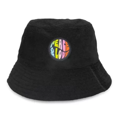branded Terry Towelling Bucket Hat with Full Colour Patch, from our range of promotional Wide Brim Hats