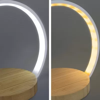 Twilight Bamboo Wireless Charging Night Light