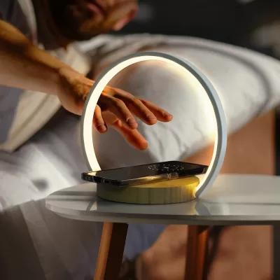 Twilight Bamboo Wireless Charging Night Light
