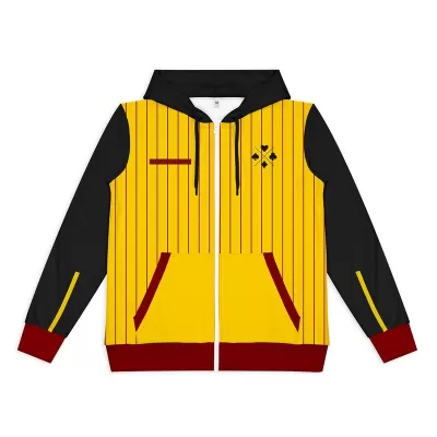 Womens Custom Active Zipped Polyester Hoodie