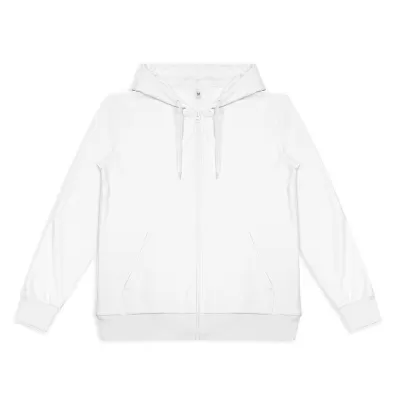 Womens Custom Active Zipped Polyester Hoodie