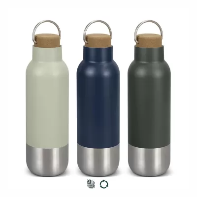 branded Wynn 650ml Cork Lid Stainless Steel Vacuum Bottle, from our range of promotional Drink Bottles - Metal