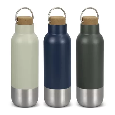branded Wynn 650ml Cork Lid Stainless Steel Vacuum Bottle, from our range of promotional Drink Bottles - Metal