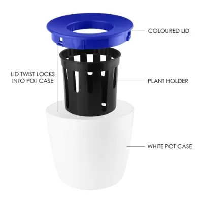 Mini Plastic Desk Plant Pot