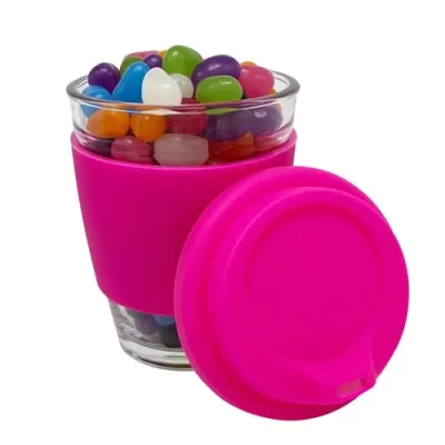 Jelly Beans in Carlo Glass Coffee Cup